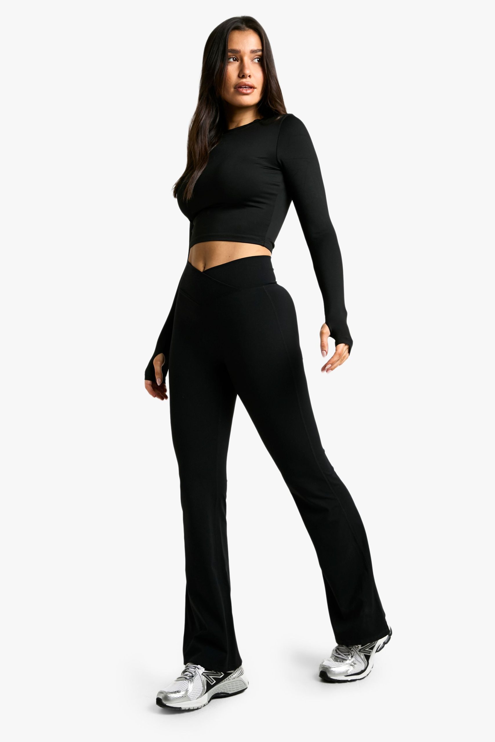 Tall Wrap High Waist Premium Active Flare Legging - Image 3