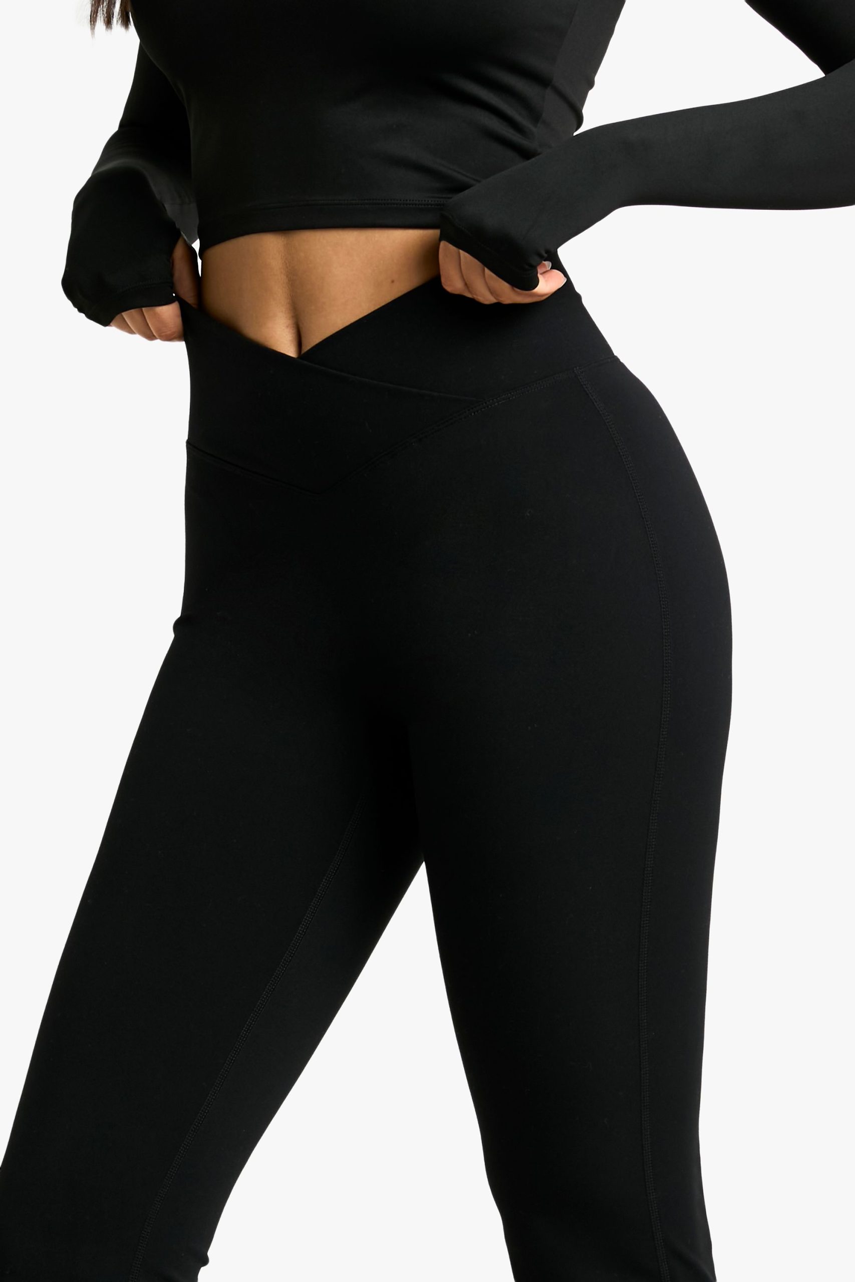 Tall Wrap High Waist Premium Active Flare Legging - Image 4