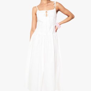 Tie Detail Strappy Midaxi Dress