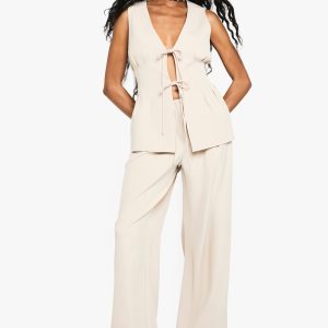 Woven Tailored Straight Leg Trouser