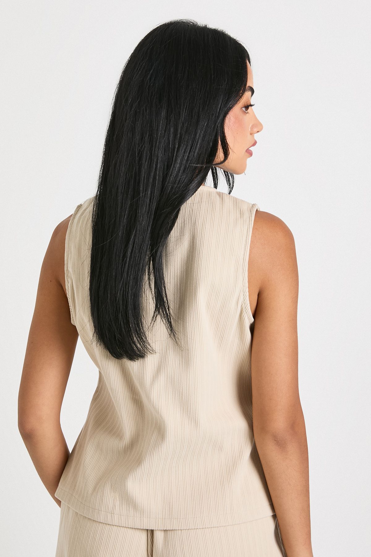 Woven Cord Waistcoat - Image 2