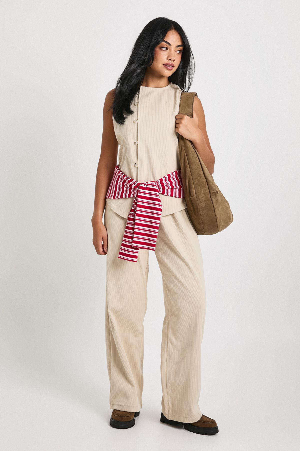 Woven Cord Waistcoat - Image 3
