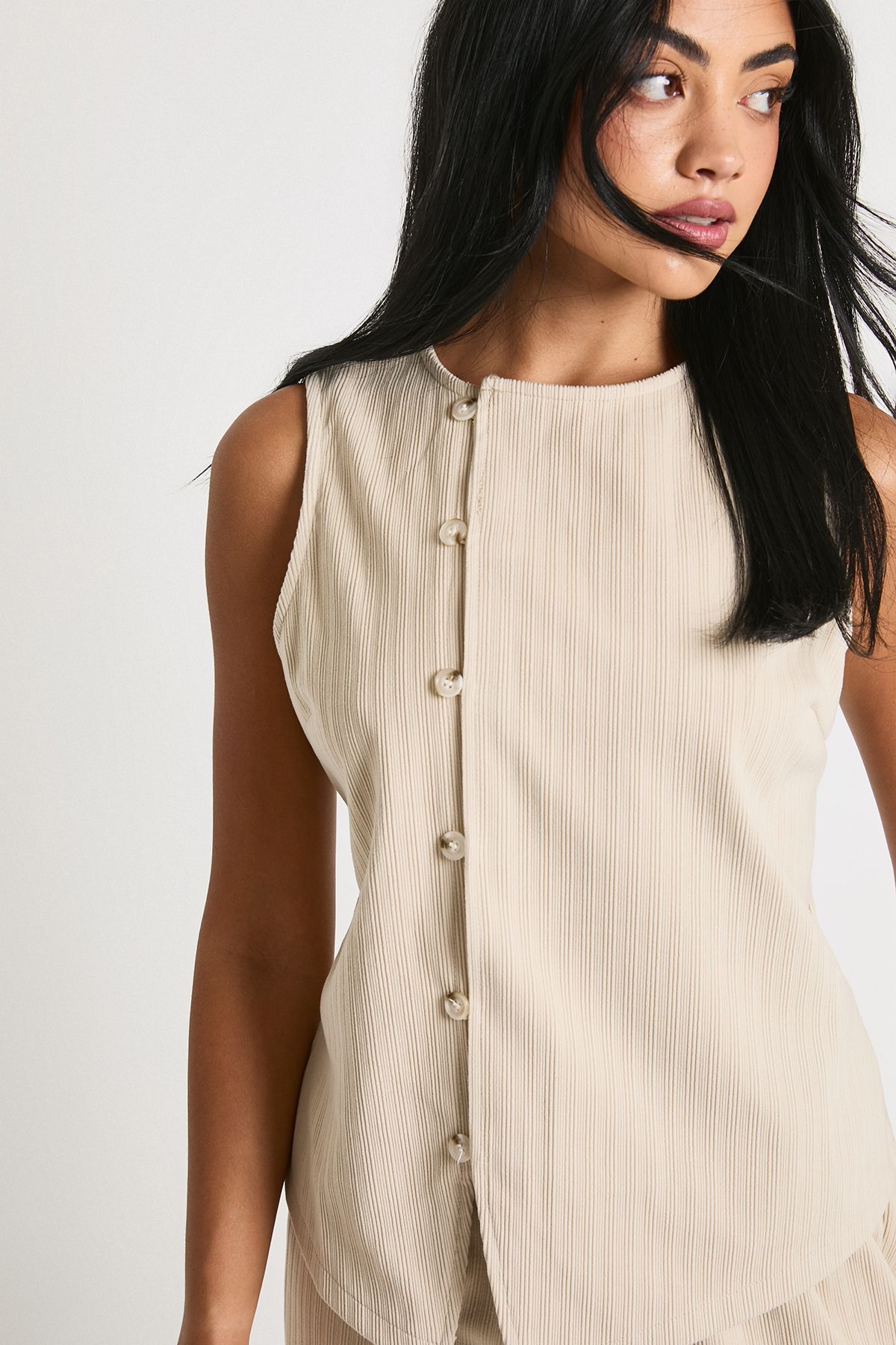 Woven Cord Waistcoat - Image 4