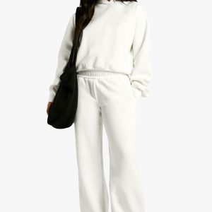Back Pocket Straight Leg Jogger With Placket Detail