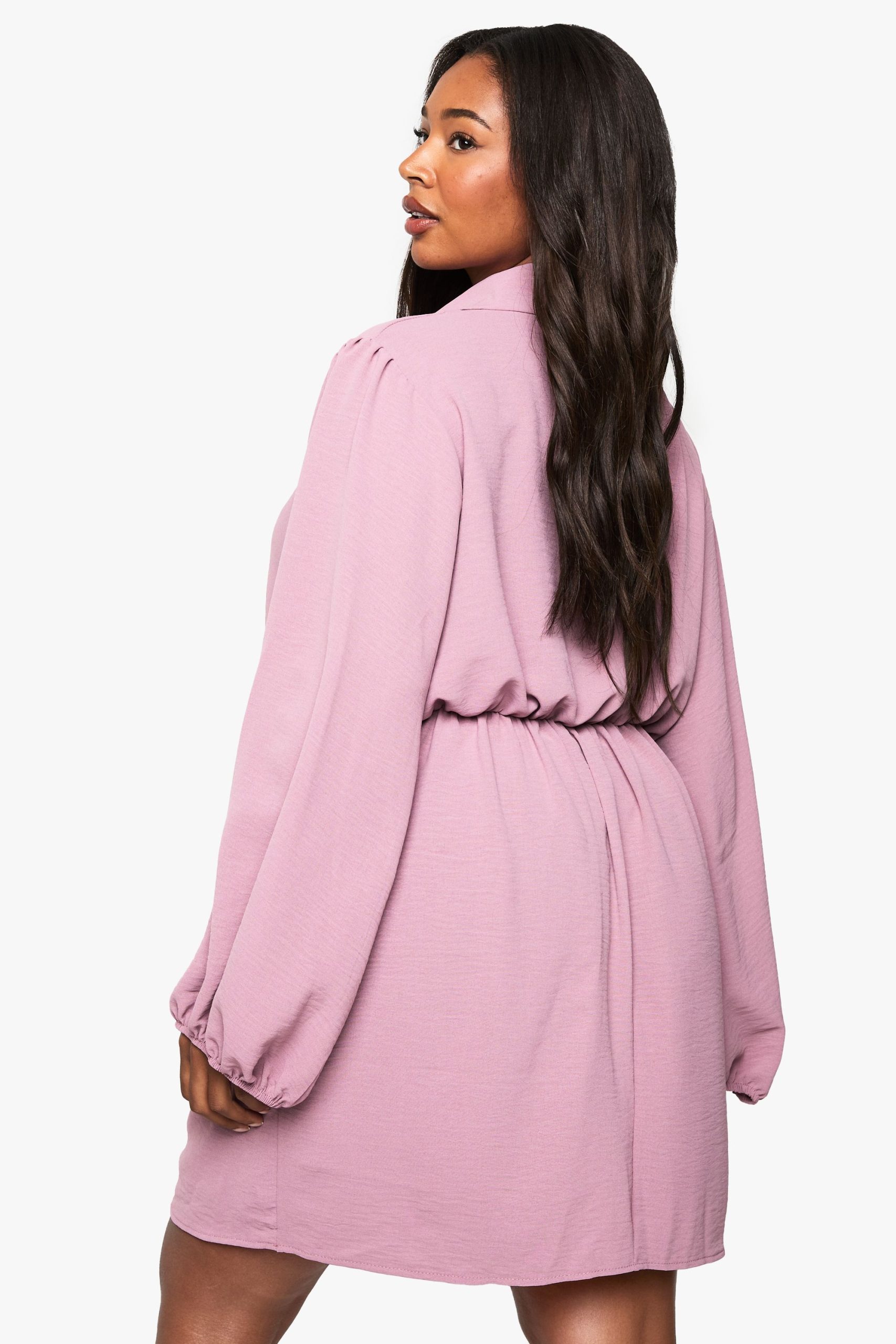 plus wrap mini dress - Image 2