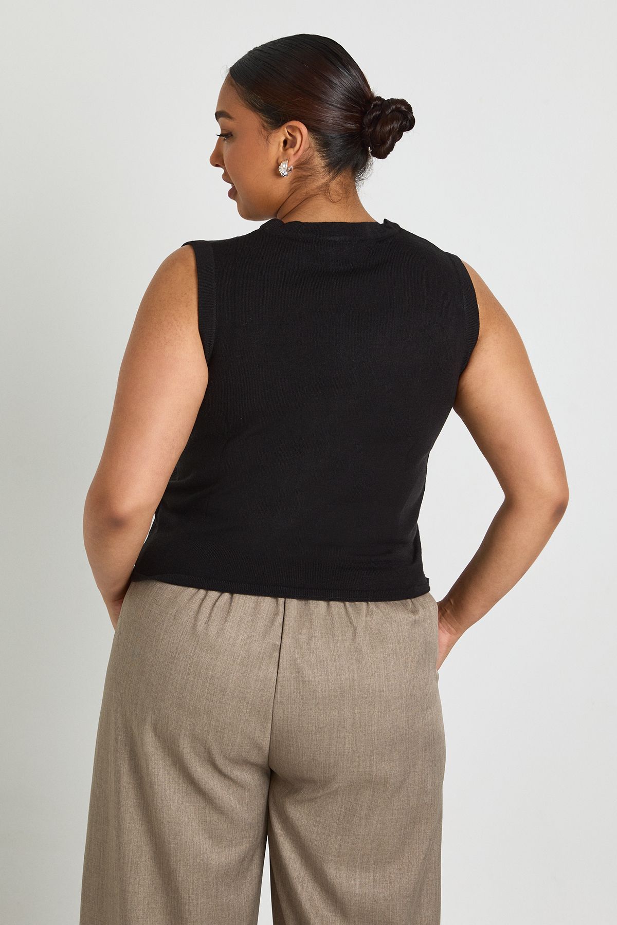 Plus Lightweight Button Through Waistcoat - Image 2