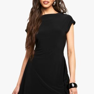 Tie Plunge Back Mini Dress