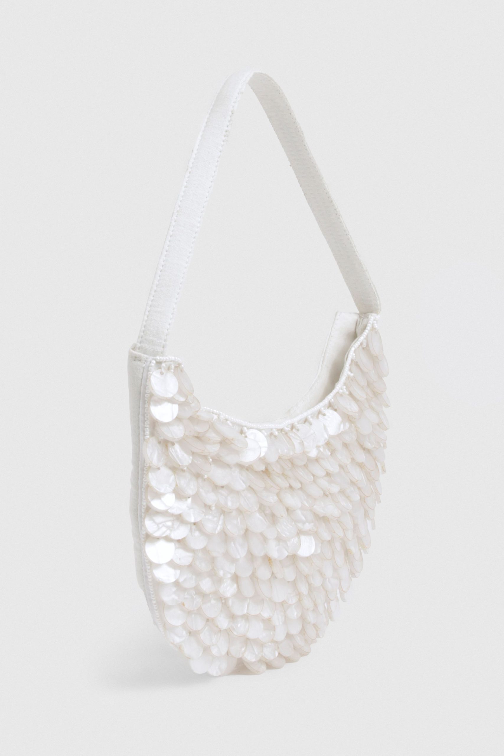 Pearlised Shell Embellished Grab Bag - Image 3