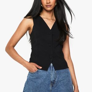 Super Stretch Button Waistcoat