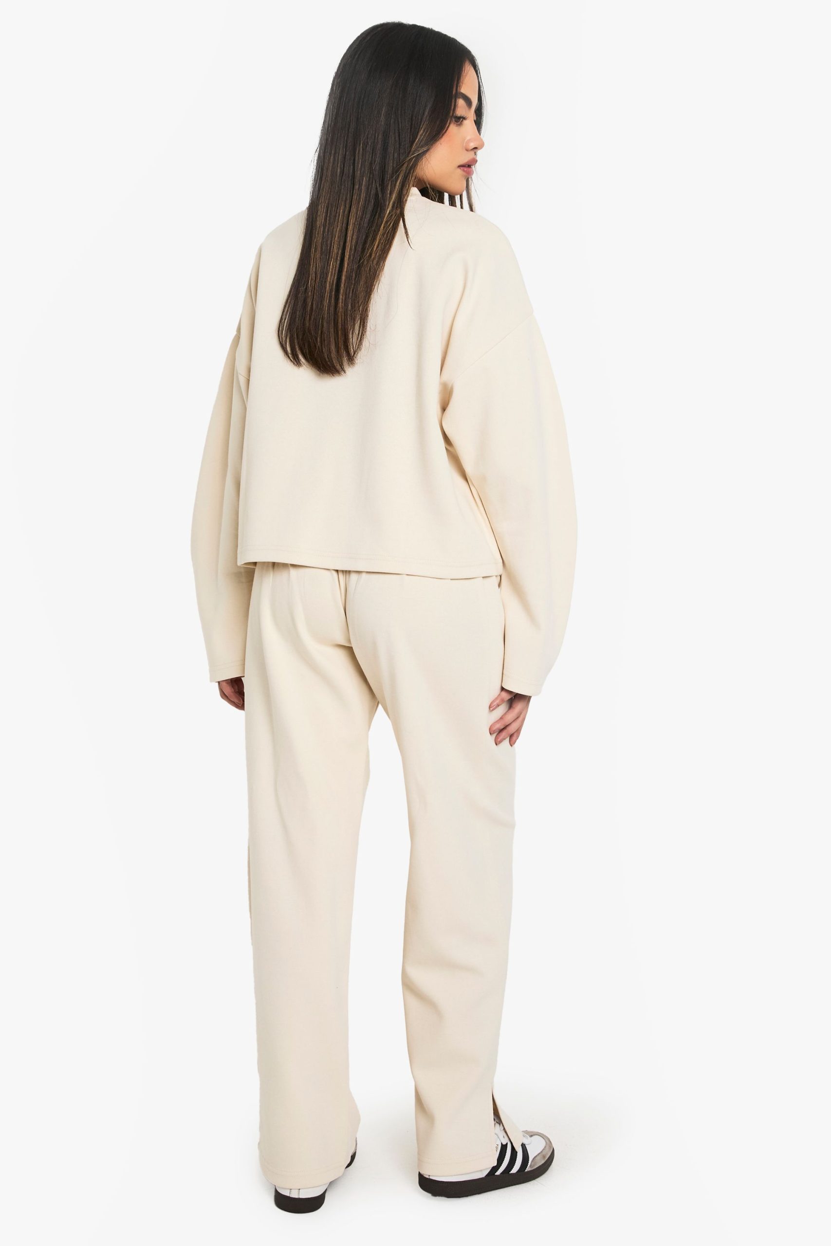 Straight Leg Seam Detail Interlock Jogger - Image 2