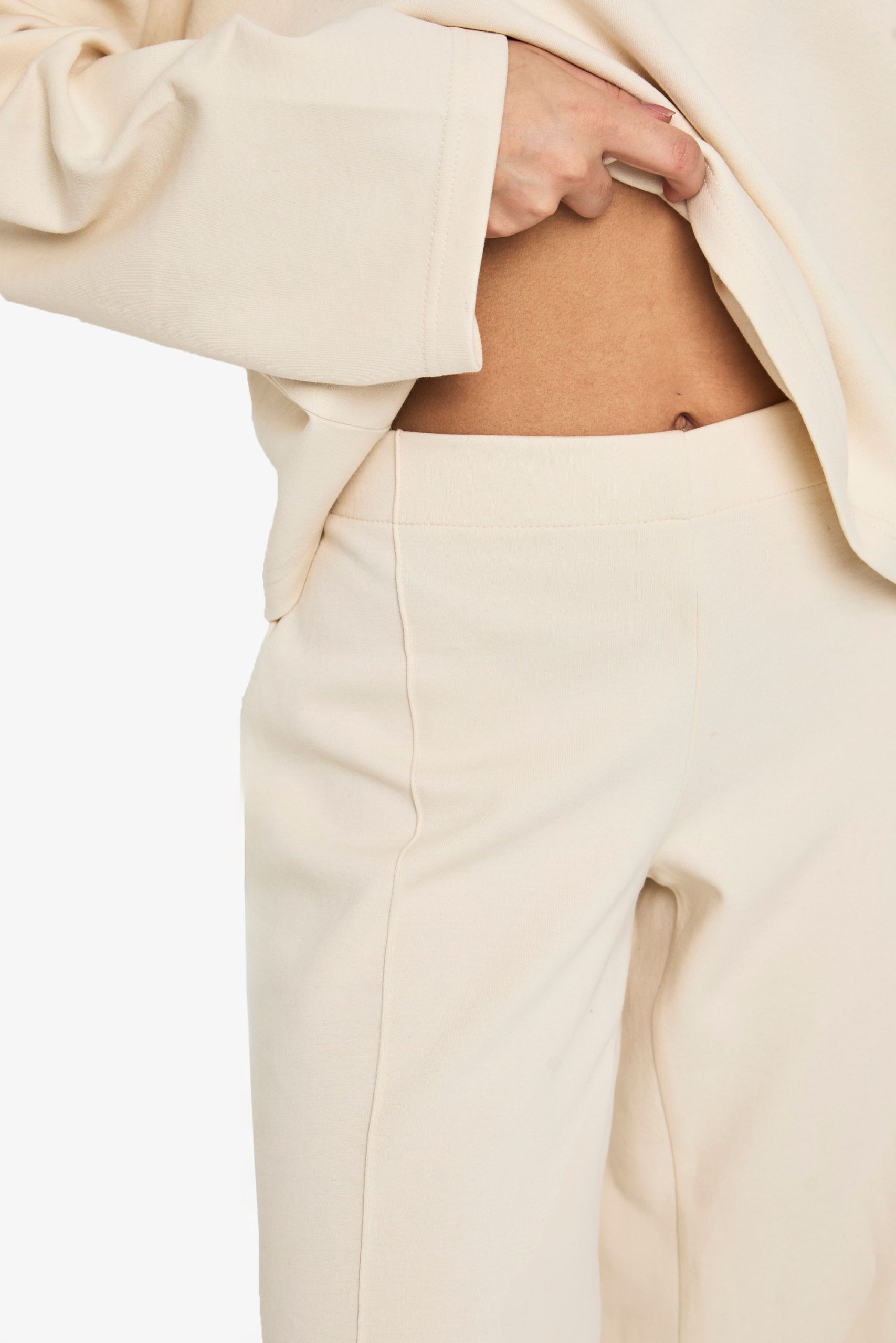 Straight Leg Seam Detail Interlock Jogger - Image 4