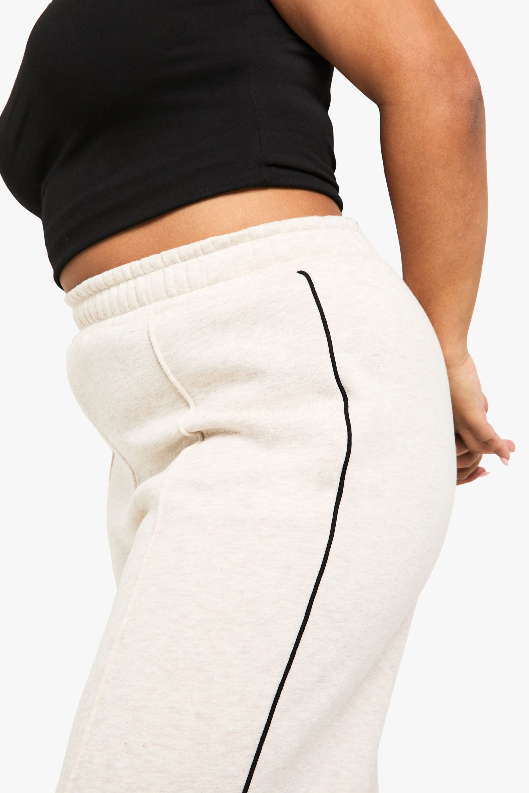 Plus Piping Detail Straight Leg Jogger - Image 4