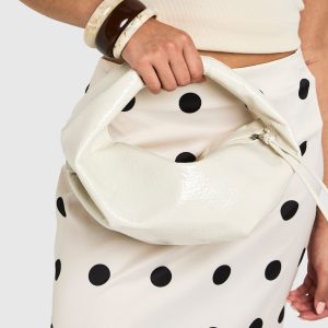 Textured Patent Slouchy Grab Bag
