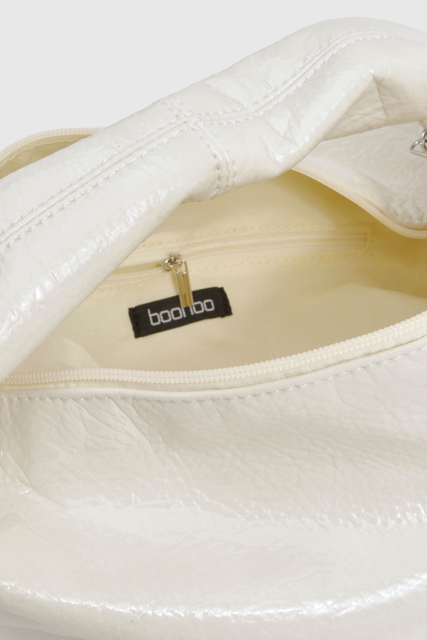 Textured Patent Slouchy Grab Bag - Image 4