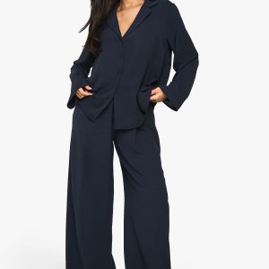 Woven Oversized Shirt & Drawstring Trouser Co-ord