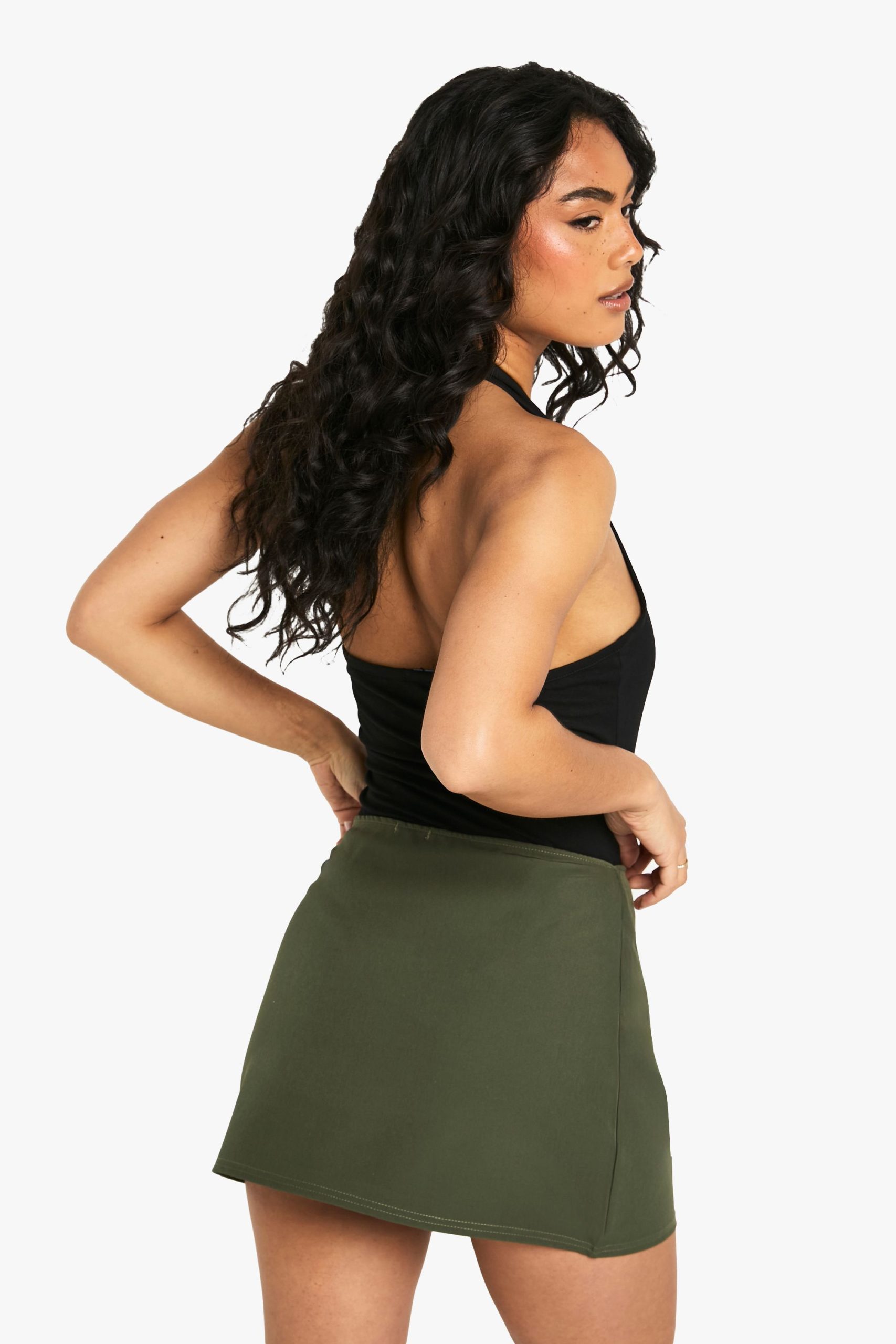 Basic Woven Mini Skirt - Image 2