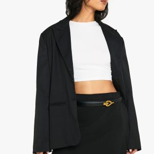 Woven Mini Skirt