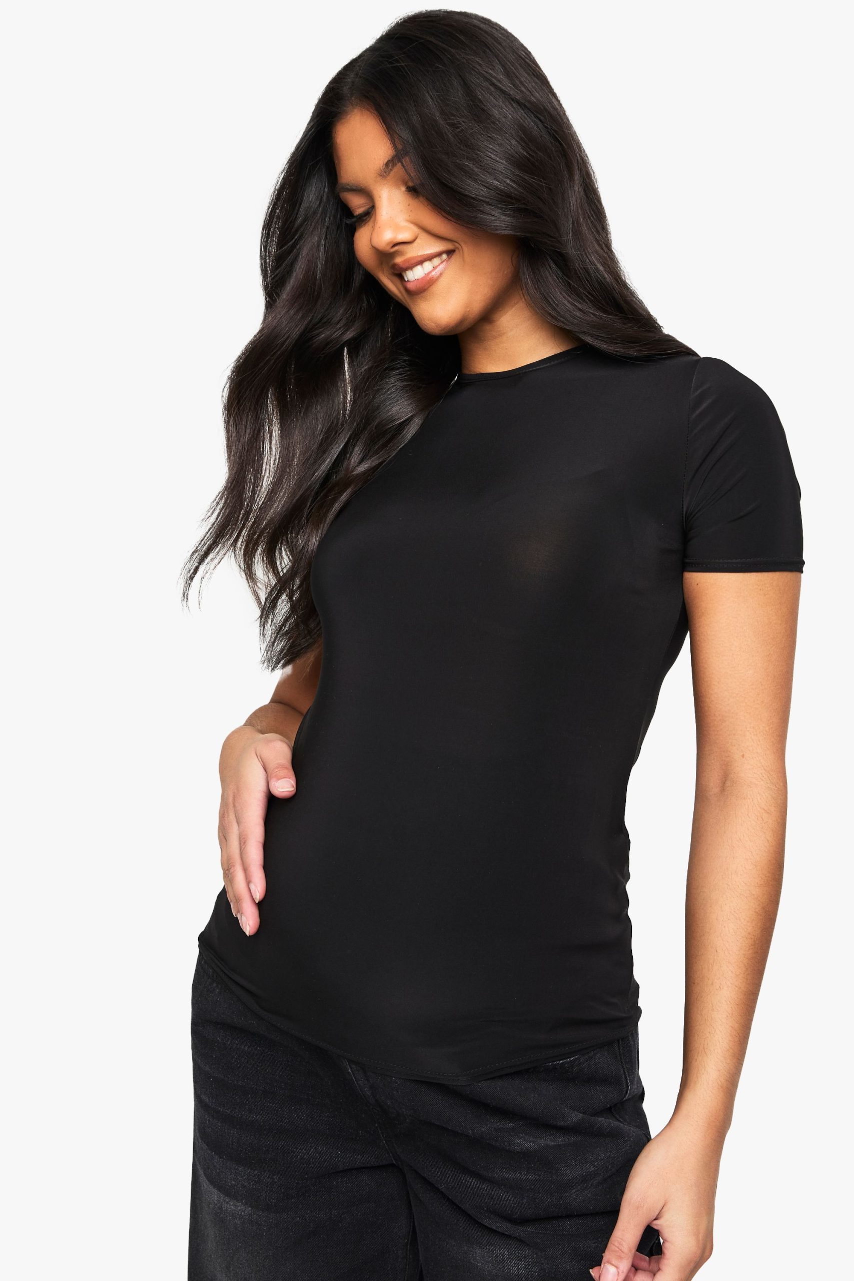 Maternity Soft Touch Crew Neck T-shirt