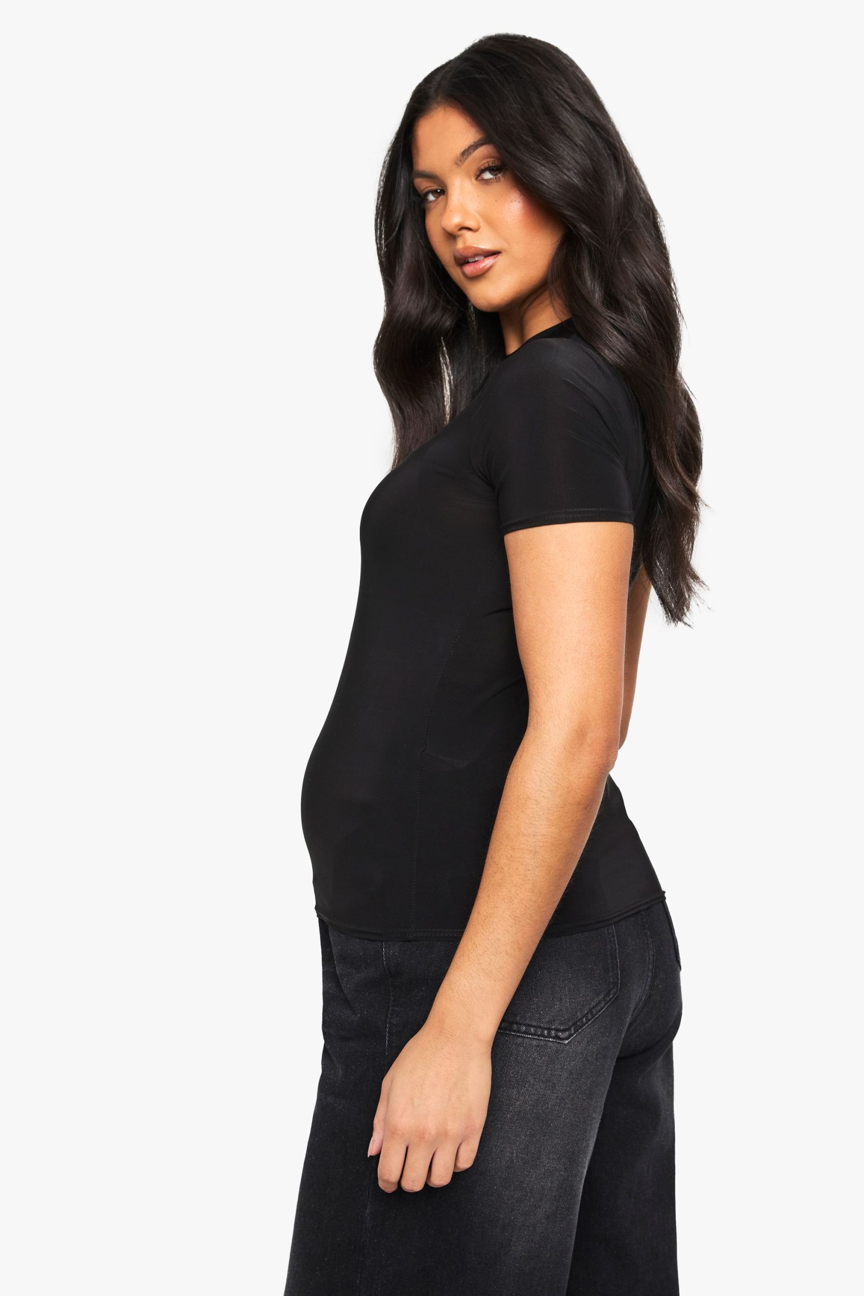 Maternity Soft Touch Crew Neck T-shirt - Image 2