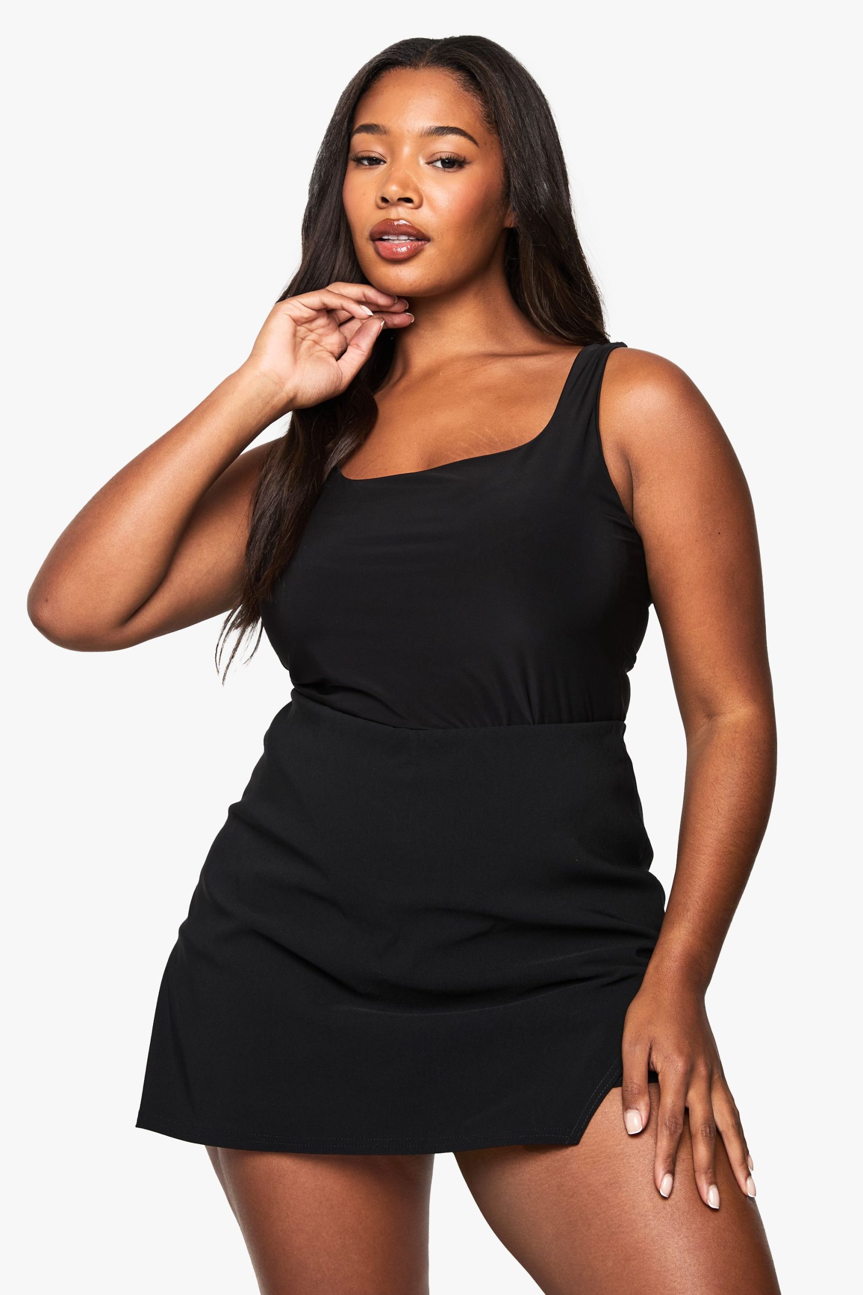 Plus Bengaline Wrap Skort - Image 3