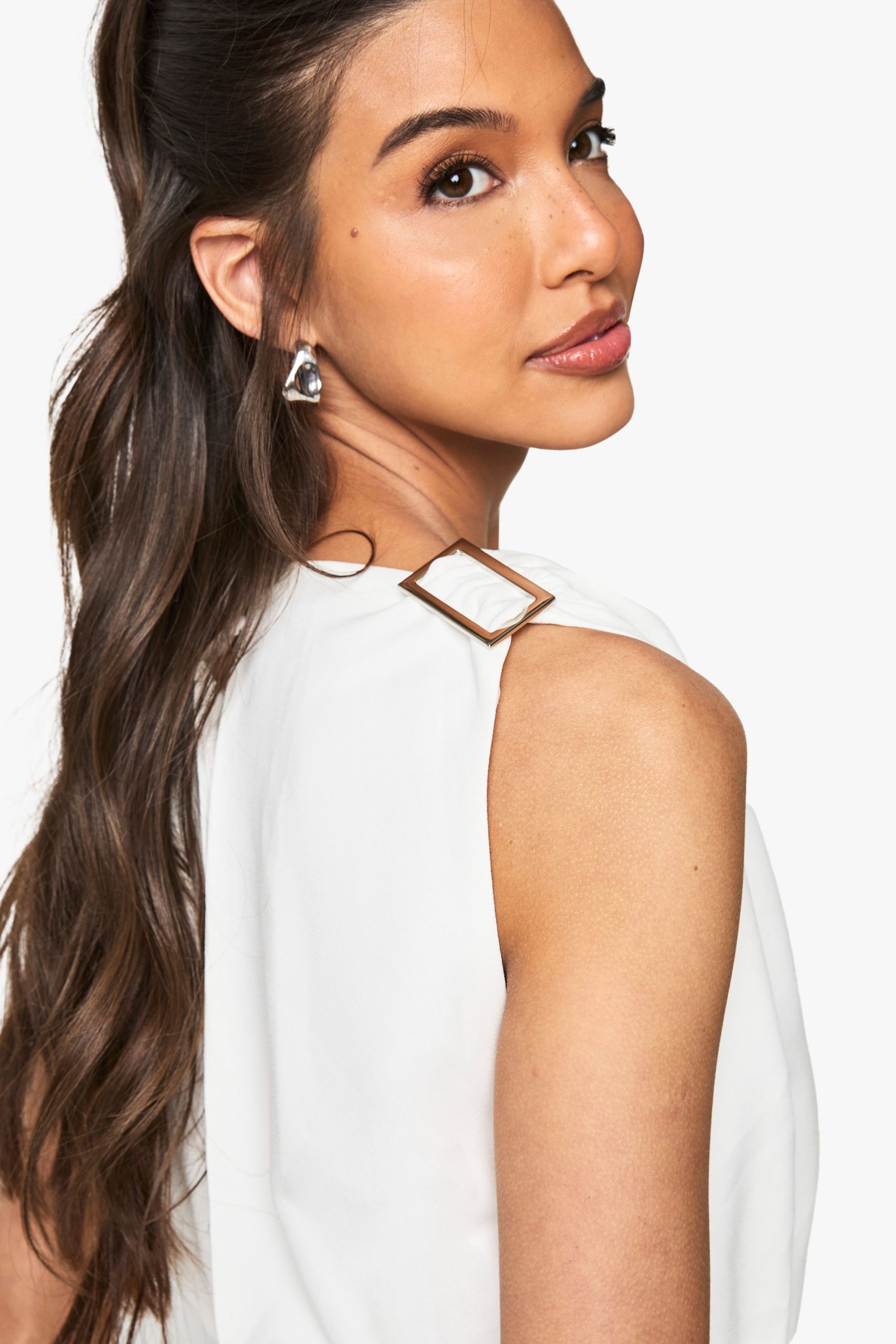 Tailored Wrap Front Playsuit - Image 4