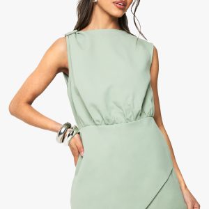 Tailored Wrap Front Playsuit