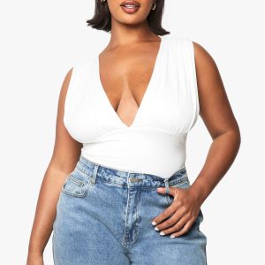 Plus Wide Plunge Bodysuit