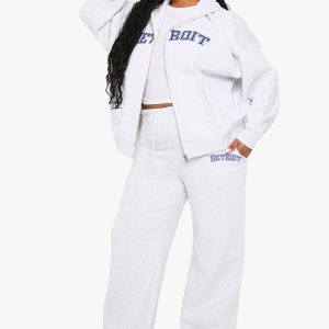 Plus Detroit Wide Leg Joggers