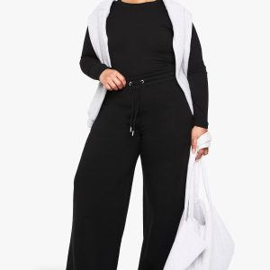 Plus Wide Leg Joggers
