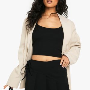 Bengaline Wrap Tie Side Skort