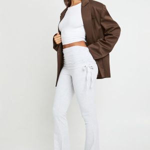 Basic Fold Over Waist Flare Legging