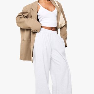 Basic Rib Straight Leg Trouser