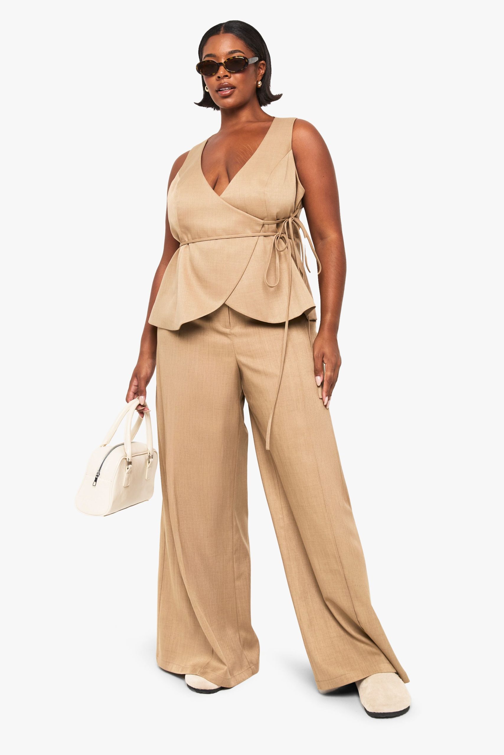 Plus Tailored Wrap Waistcoat - Image 3