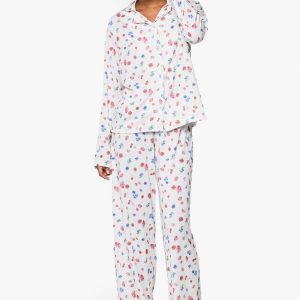 Tall Fruit Print Long Sleeve Shirt & Trousers Pyjama Set