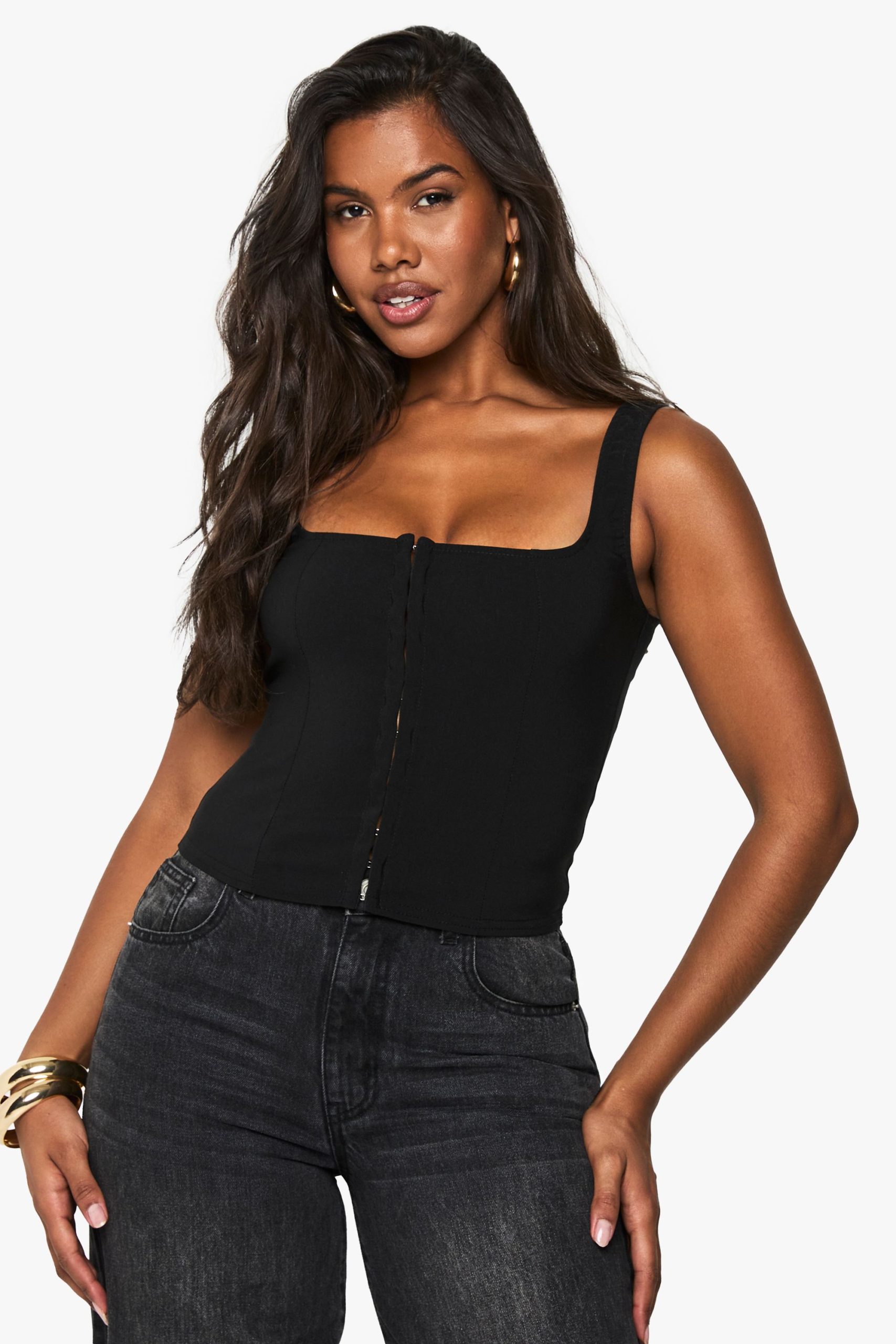 Hook And Eye Corset Top