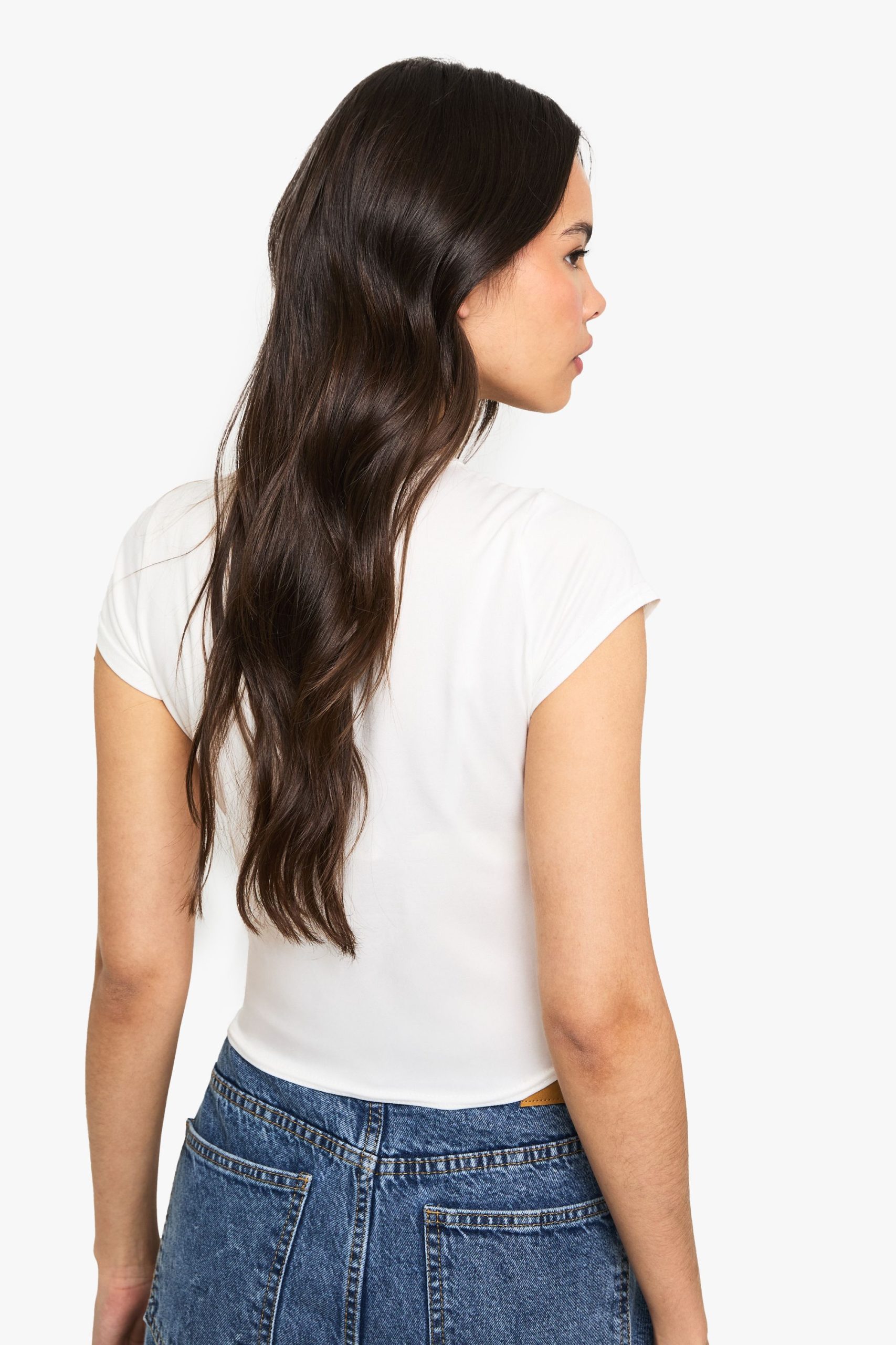 Super Soft Cap Sleeve Fitted T-Shirt - Image 2
