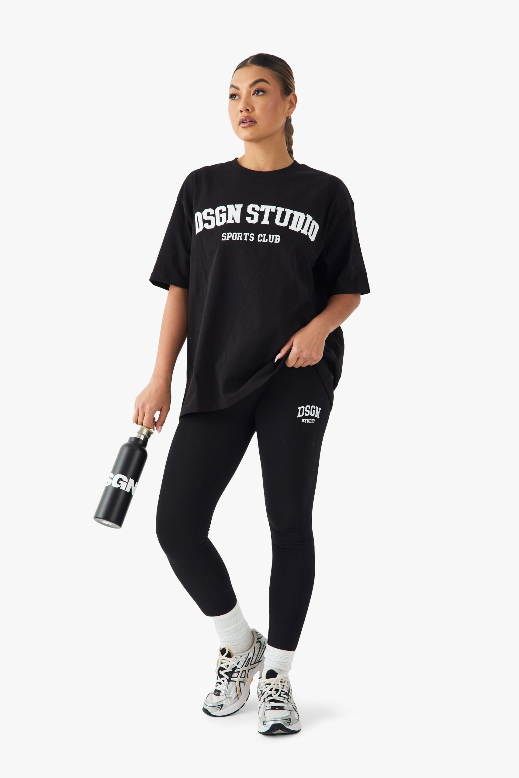 DSGN Studio Embroidered High Waist Legging