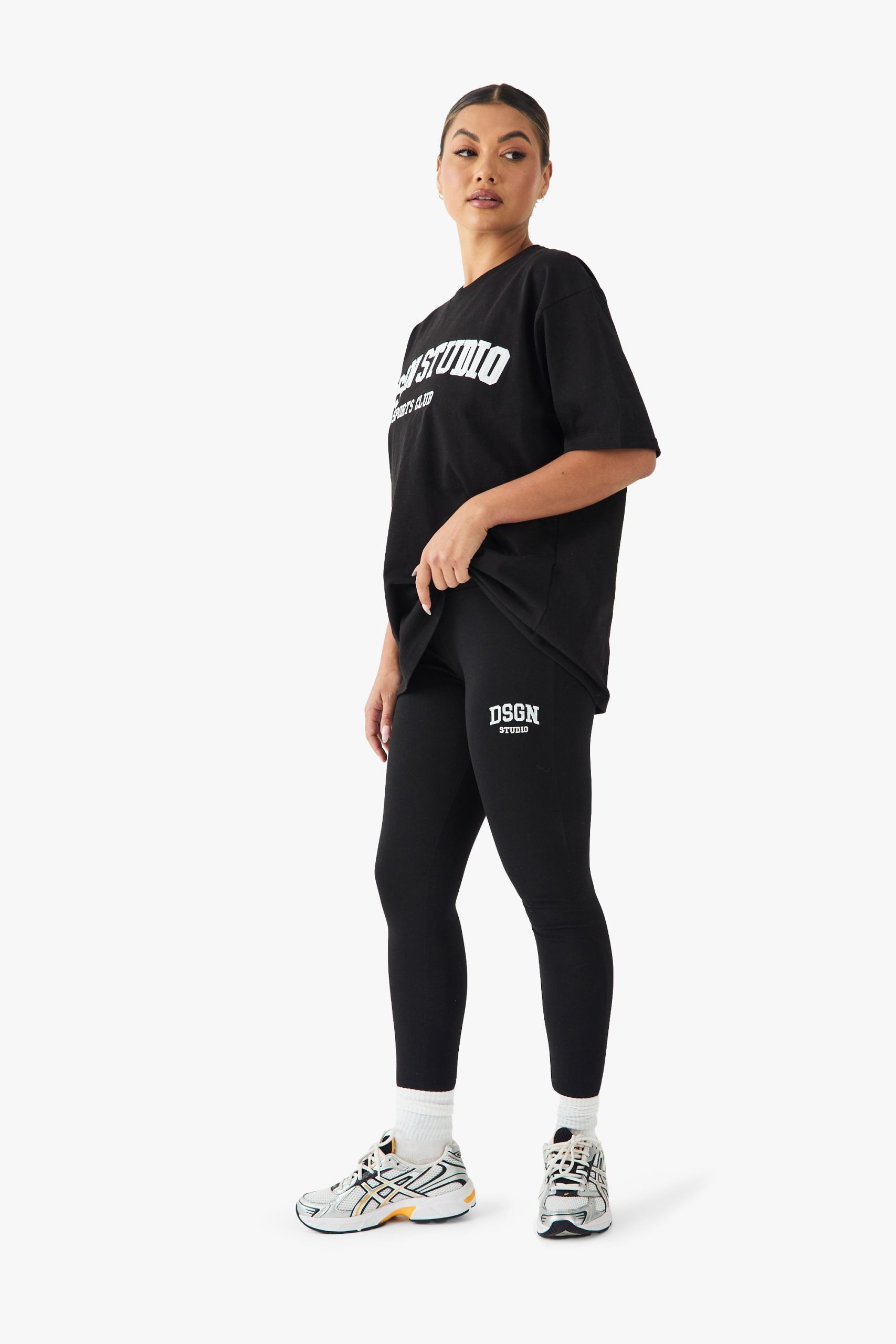 DSGN Studio Embroidered High Waist Legging - Image 3