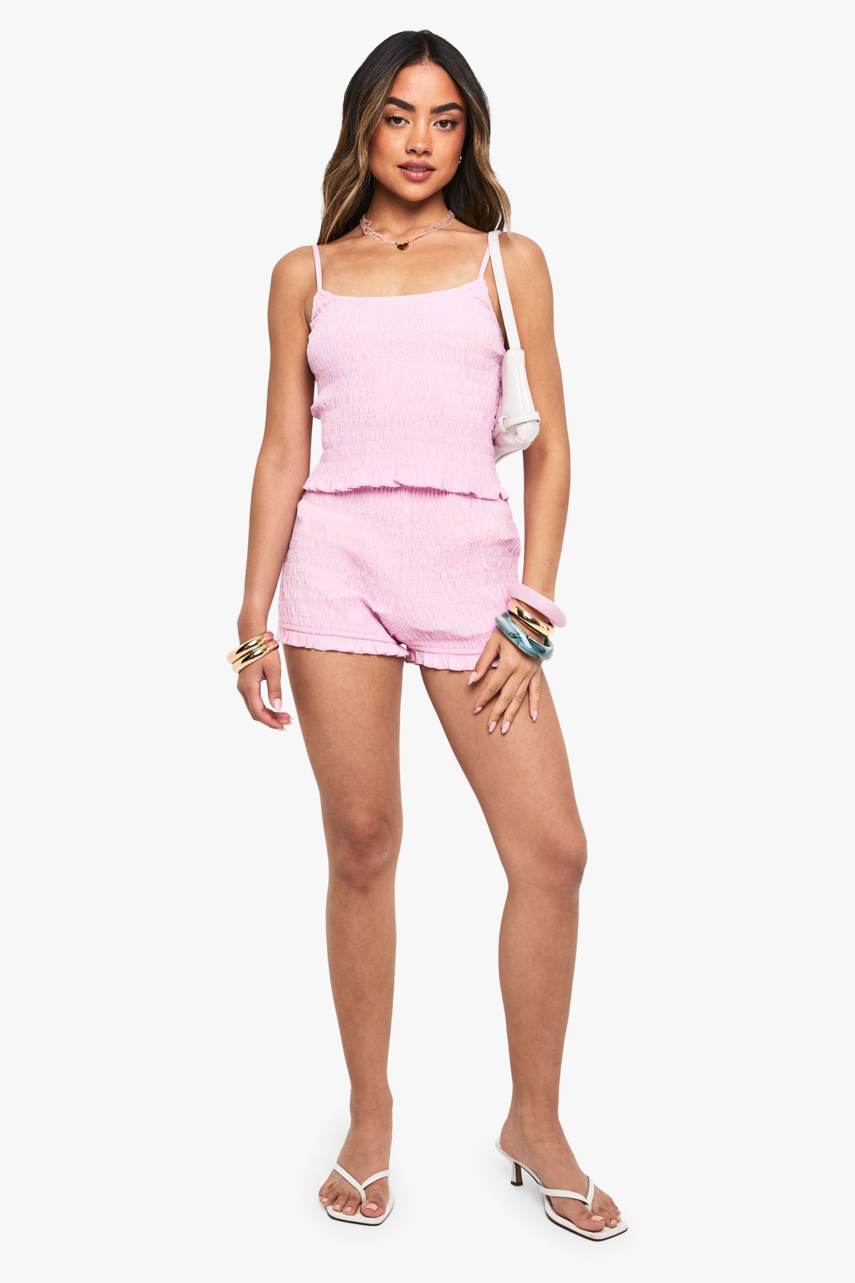 Cotton Poplin Shirred Crop Top - Image 3