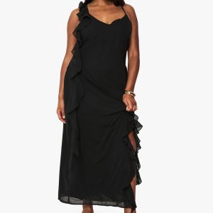 Plus Chiffon Ruffle Maxi Dress