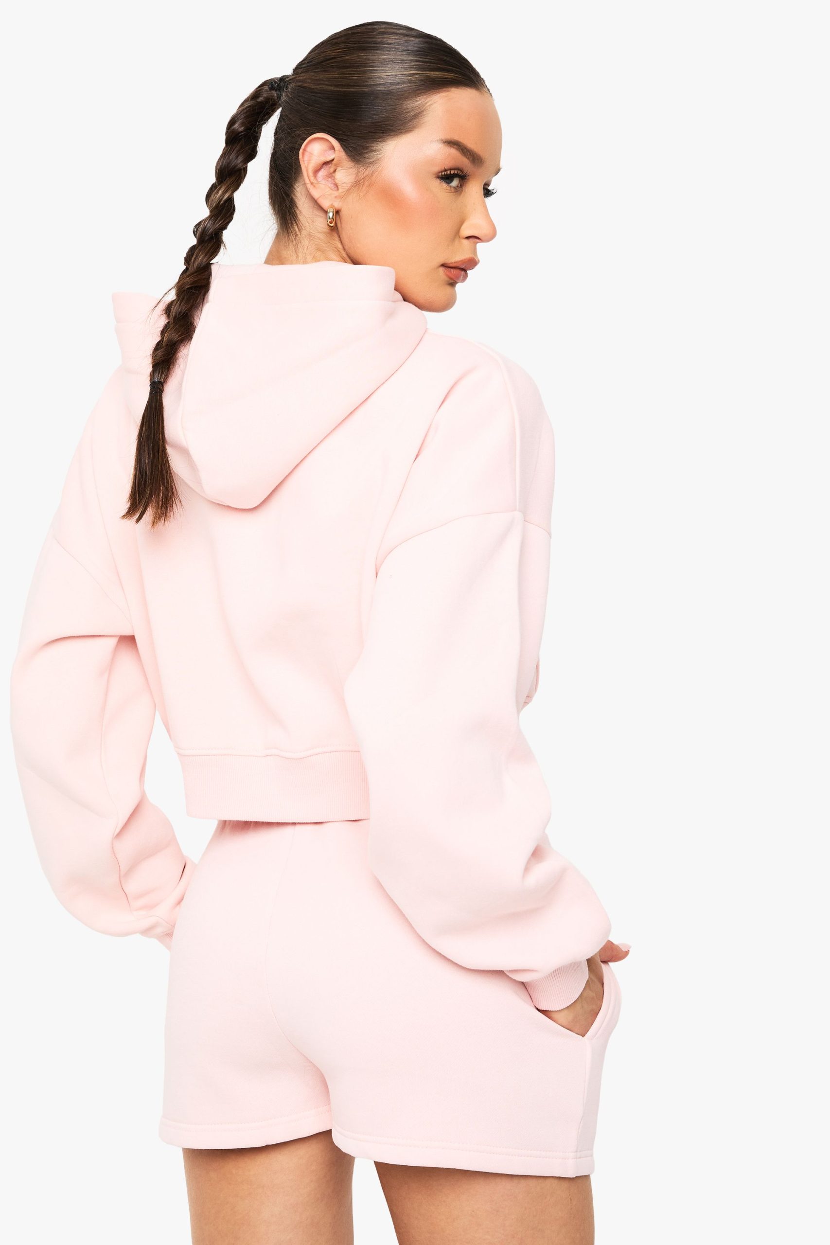 Boxy Balloon Sleeve Oversized Zip Through Hoodie - Image 2