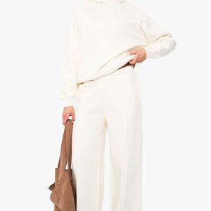 Pintuck Detail Straight Leg Jogger