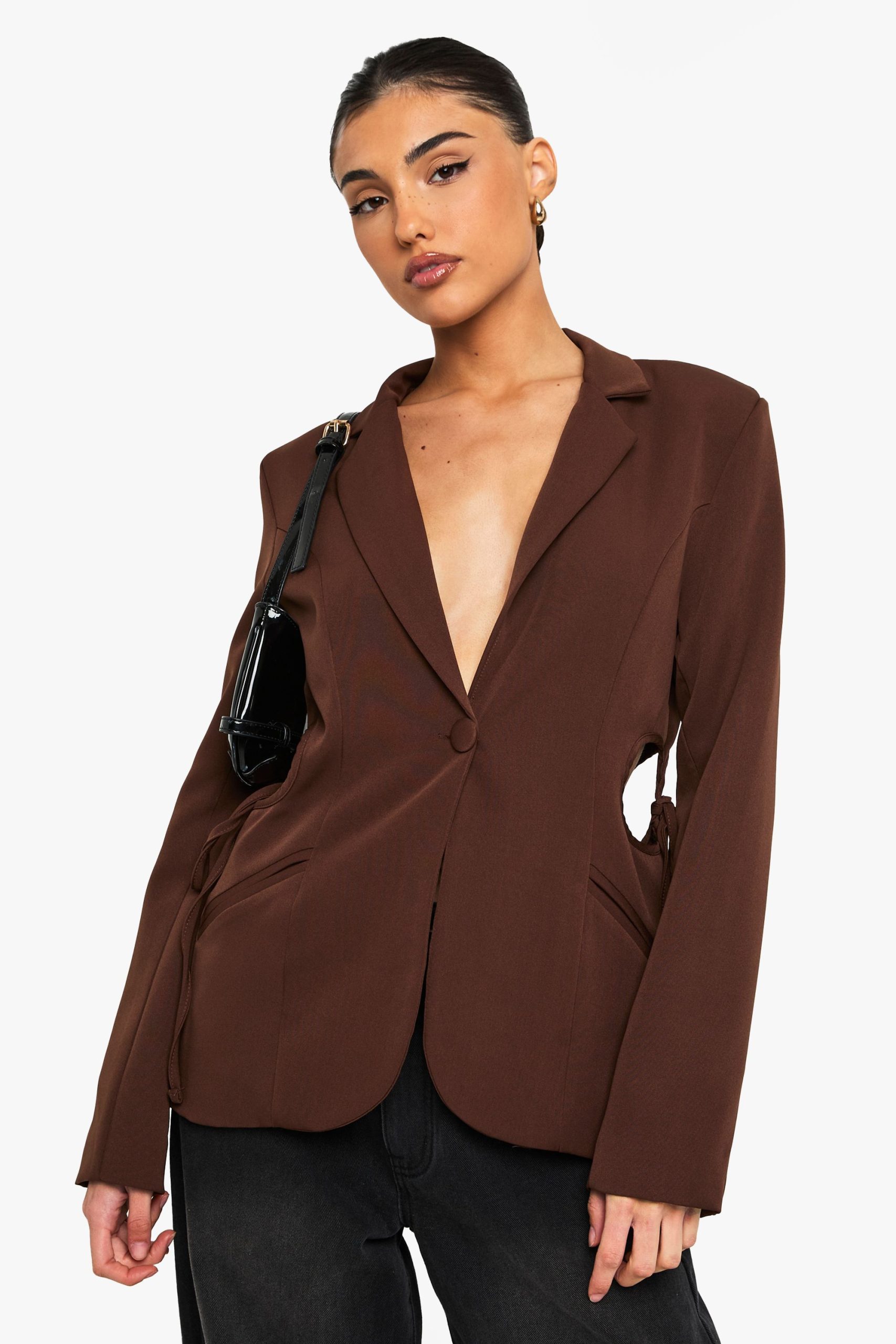 Cut Out Detail Tailored Blazer