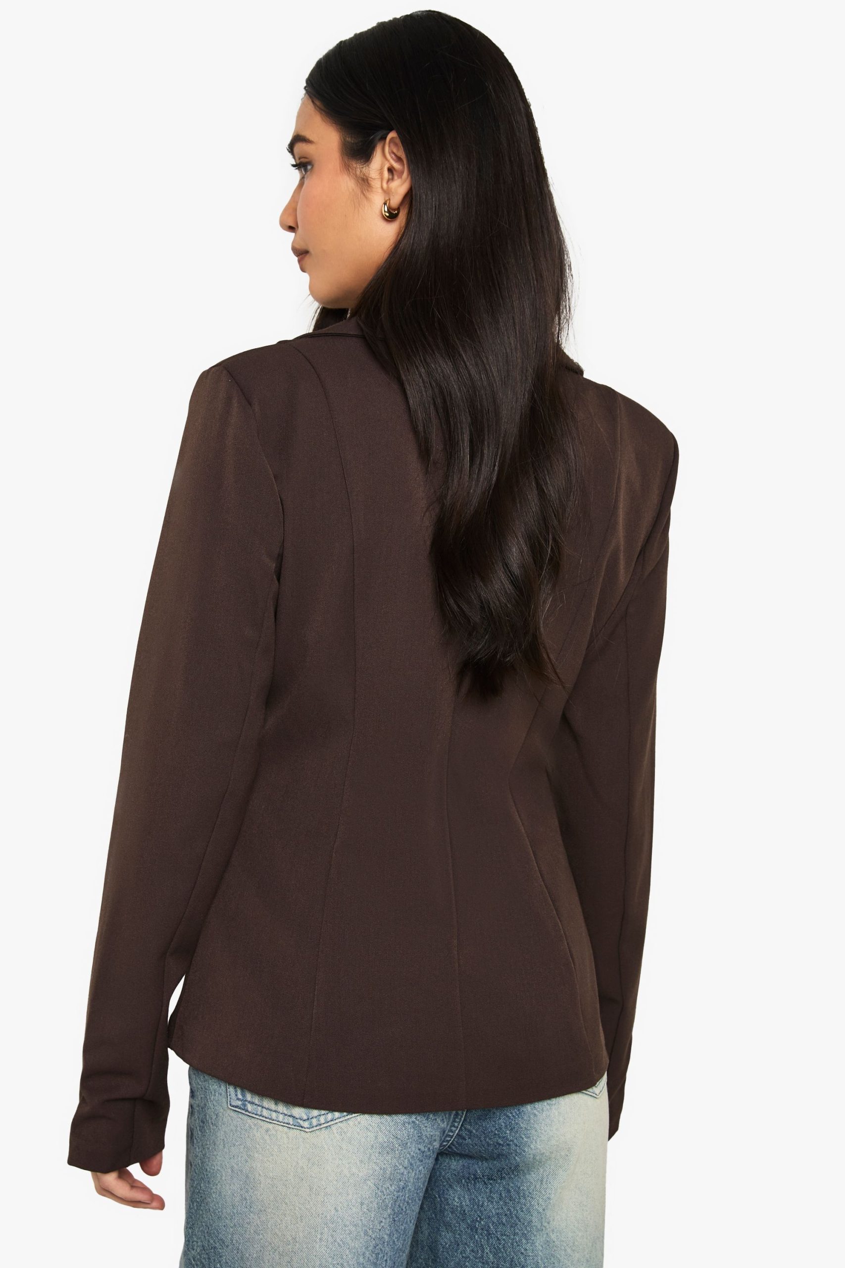Buckle Detail Tailored Blazer - Image 2