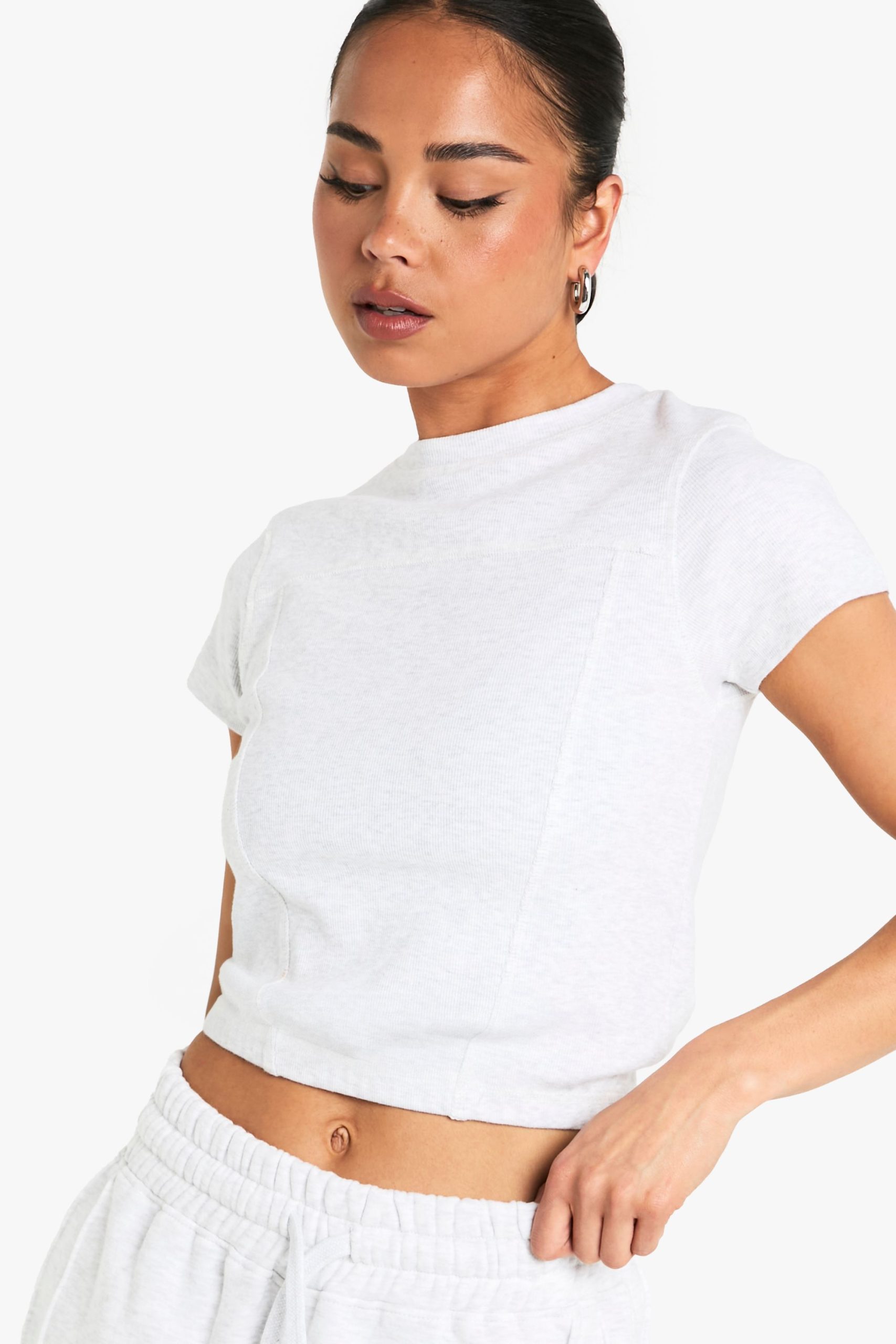 Seam Detail Cap Sleeve Top - Image 4