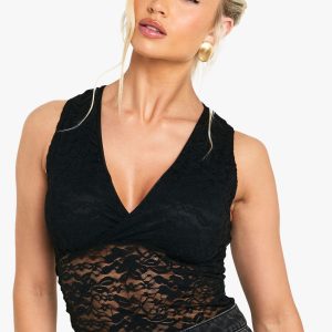 Lace Wrap Over Bodysuit