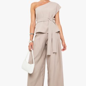 Woven Hammered Extreme Wide Leg Trousers