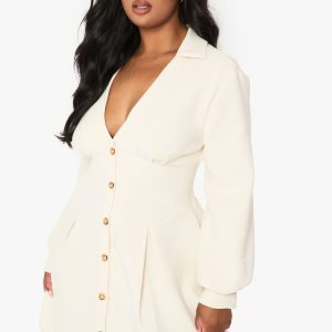 Plus Collared Shirt Dress