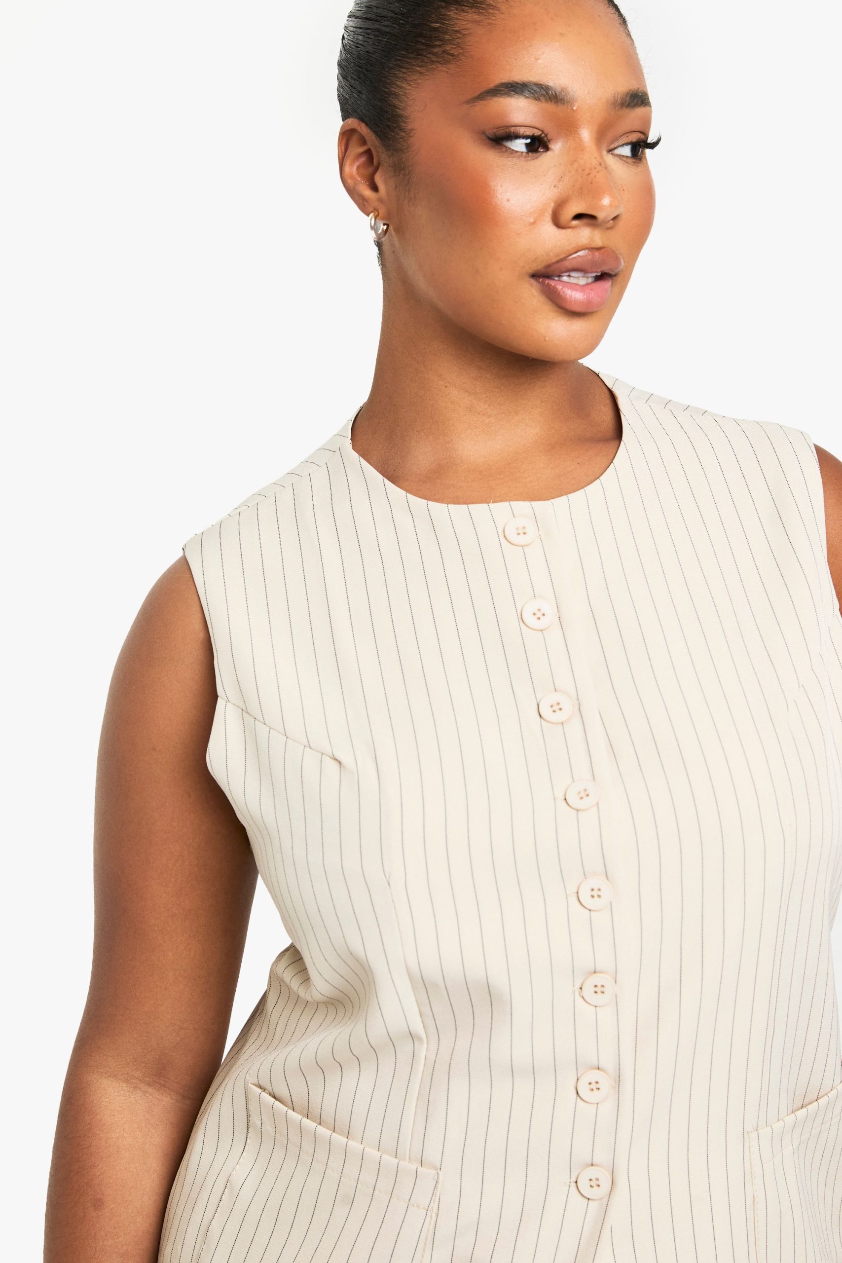 Plus Tailored Button Down Waistcoat - Image 4