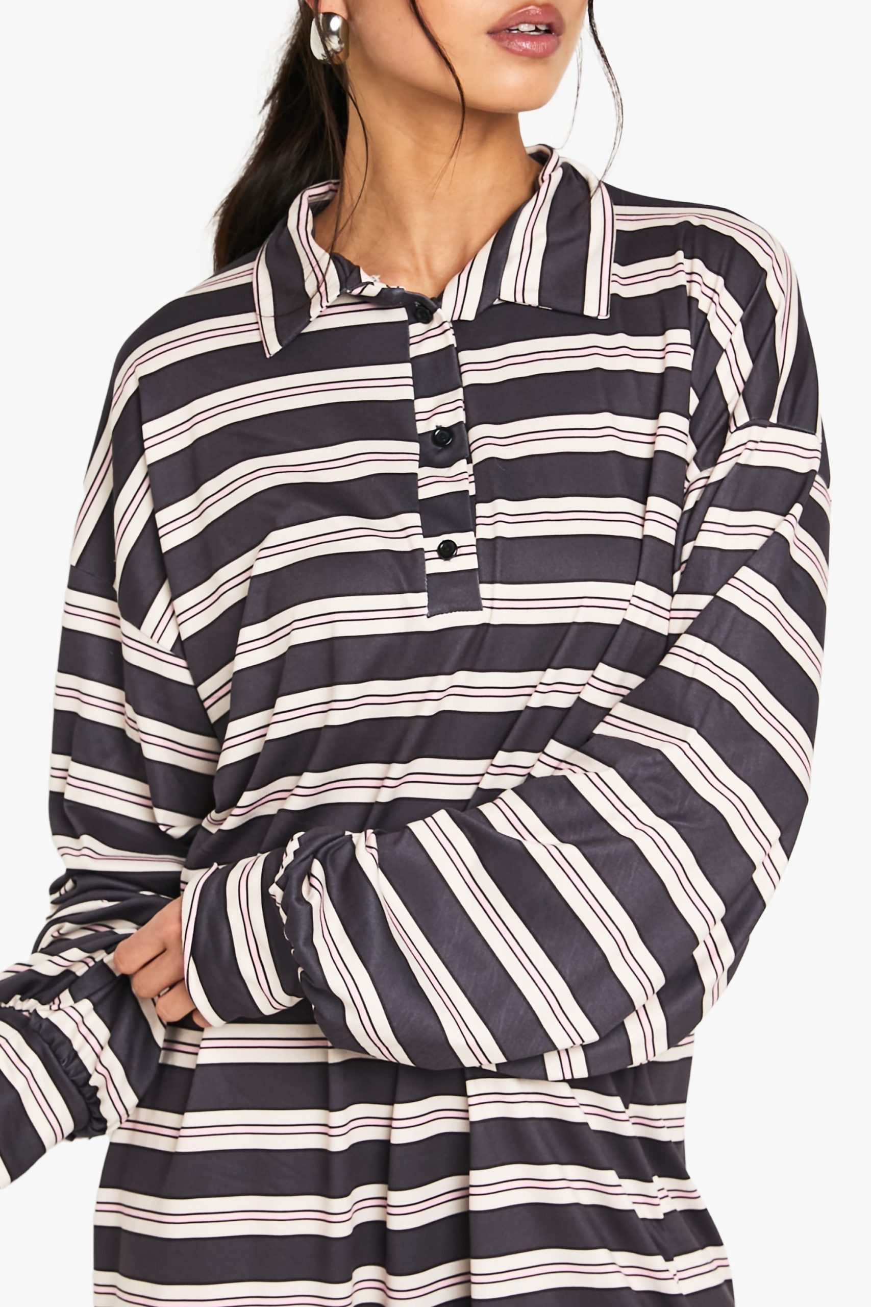 Stripe T Shirt Dress - Image 4